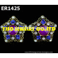 charm designer stud rhinestone earrings